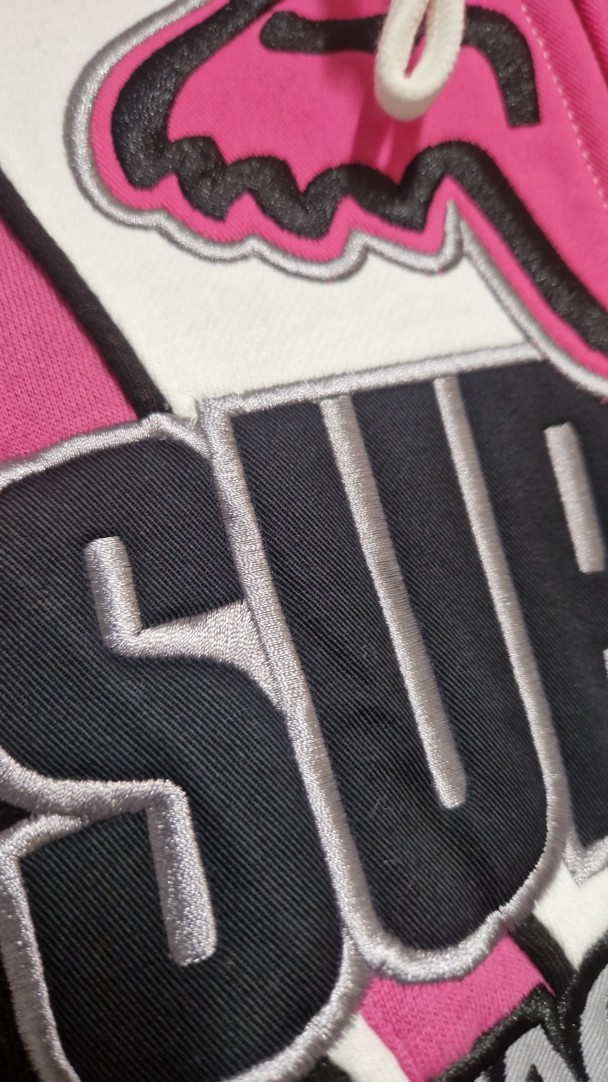 Supreme Hoody Pink & White