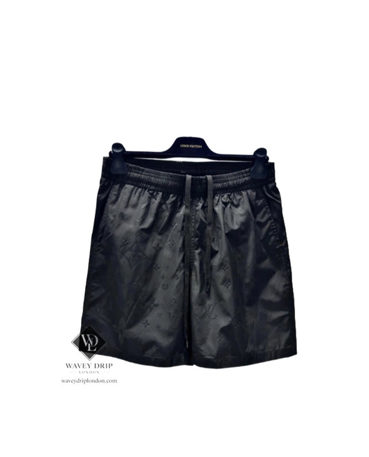 Louis Vuitton Monogram Sheen Swim Shorts – Black
