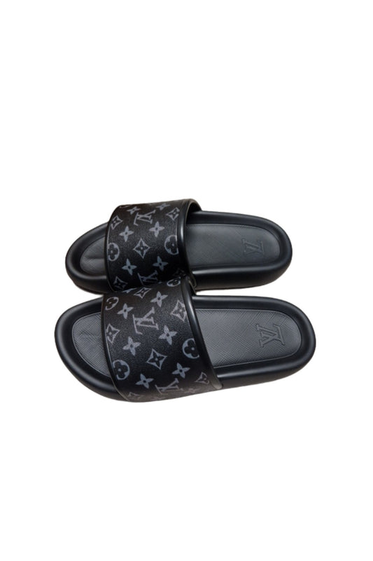 Louis Vuitton Monogram Eclipse Slides