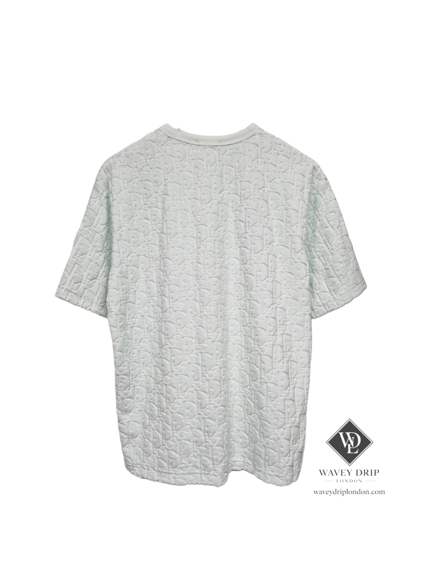 Christian Dior Jacquard Oblique Tshirt  - Mint Green