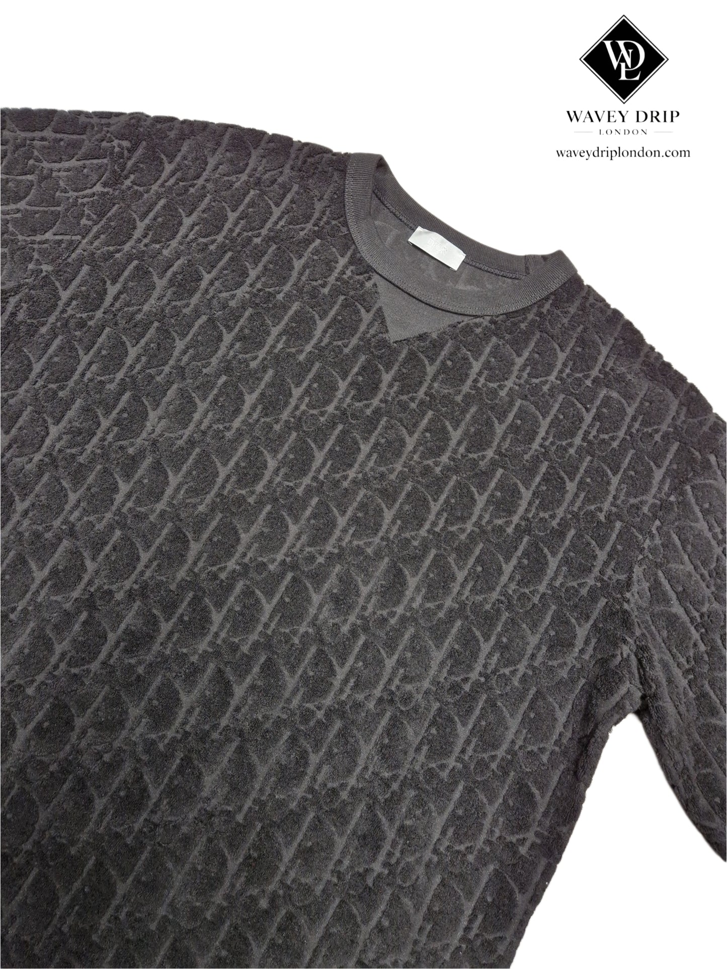 Christian Dior Oblique Jacquard T-Shirt – Jet Black