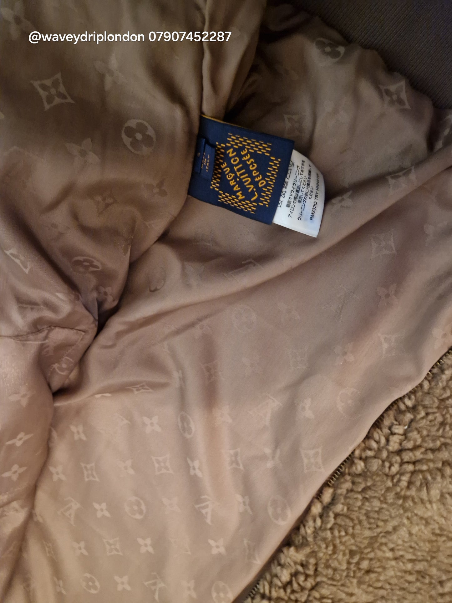 Louis Vuitton Sherpa Zip Up - Brown