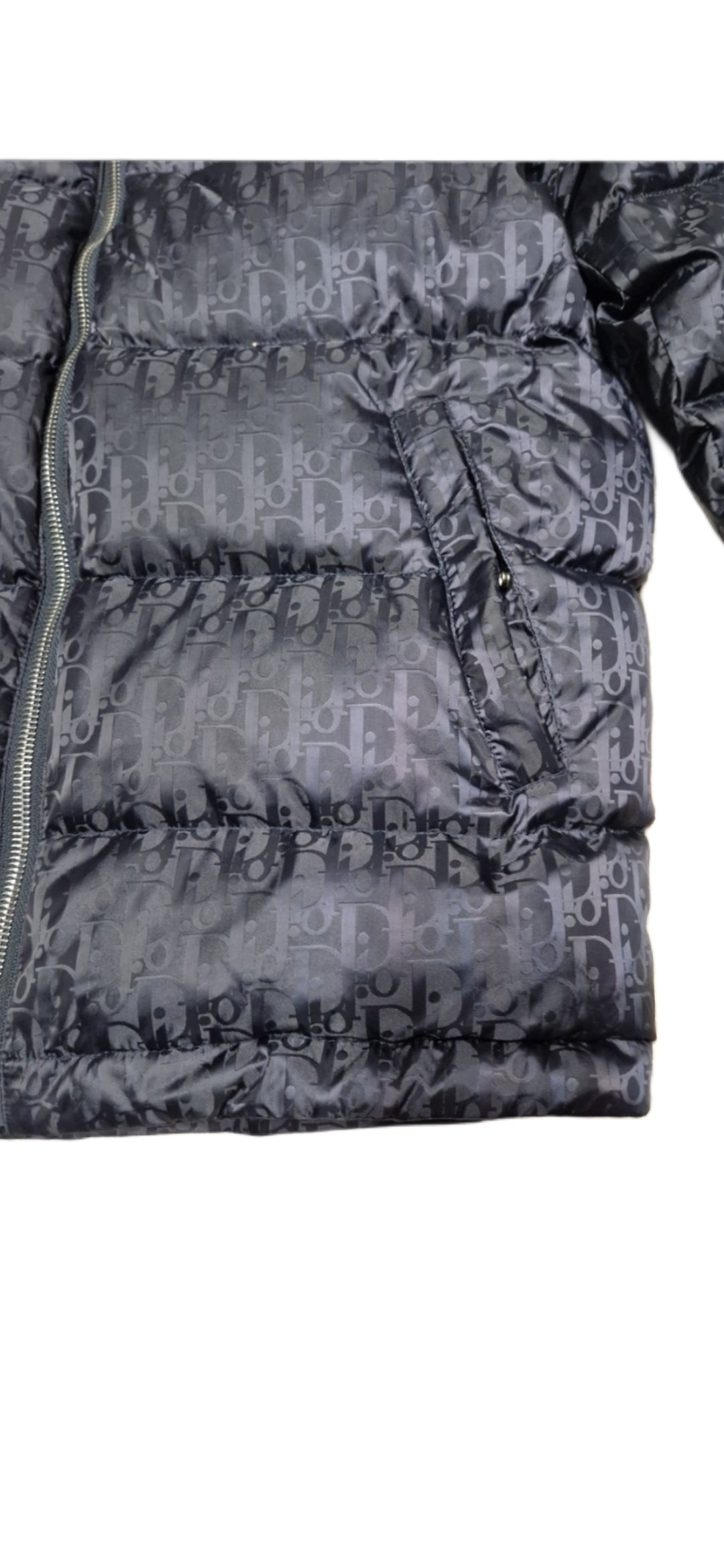 Christian Dior Oblique Puffer Jacket - Navy