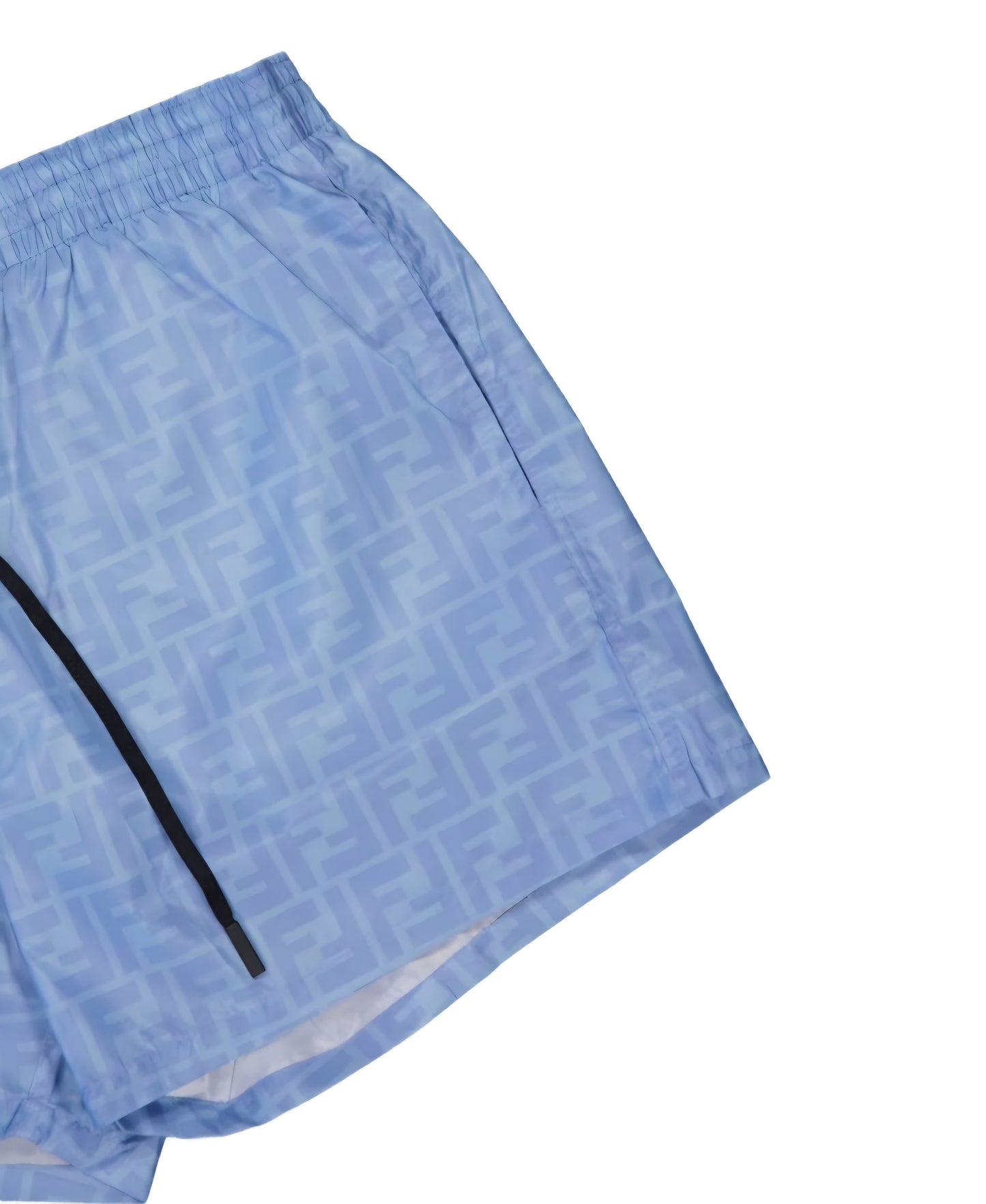 Fendi FF Motif Swim Shorts in Sky Blue