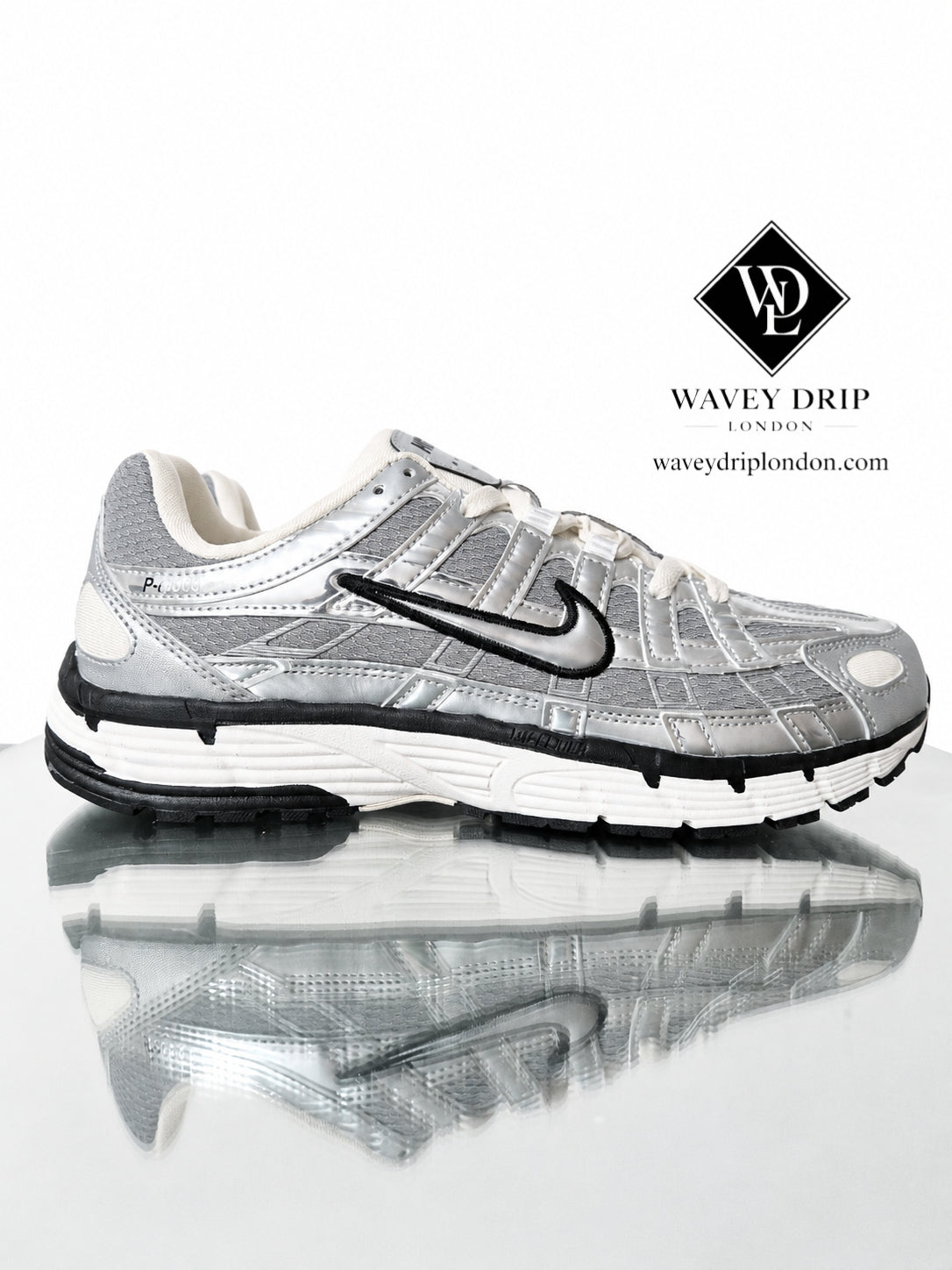 Nike P6000 - Silver / White
