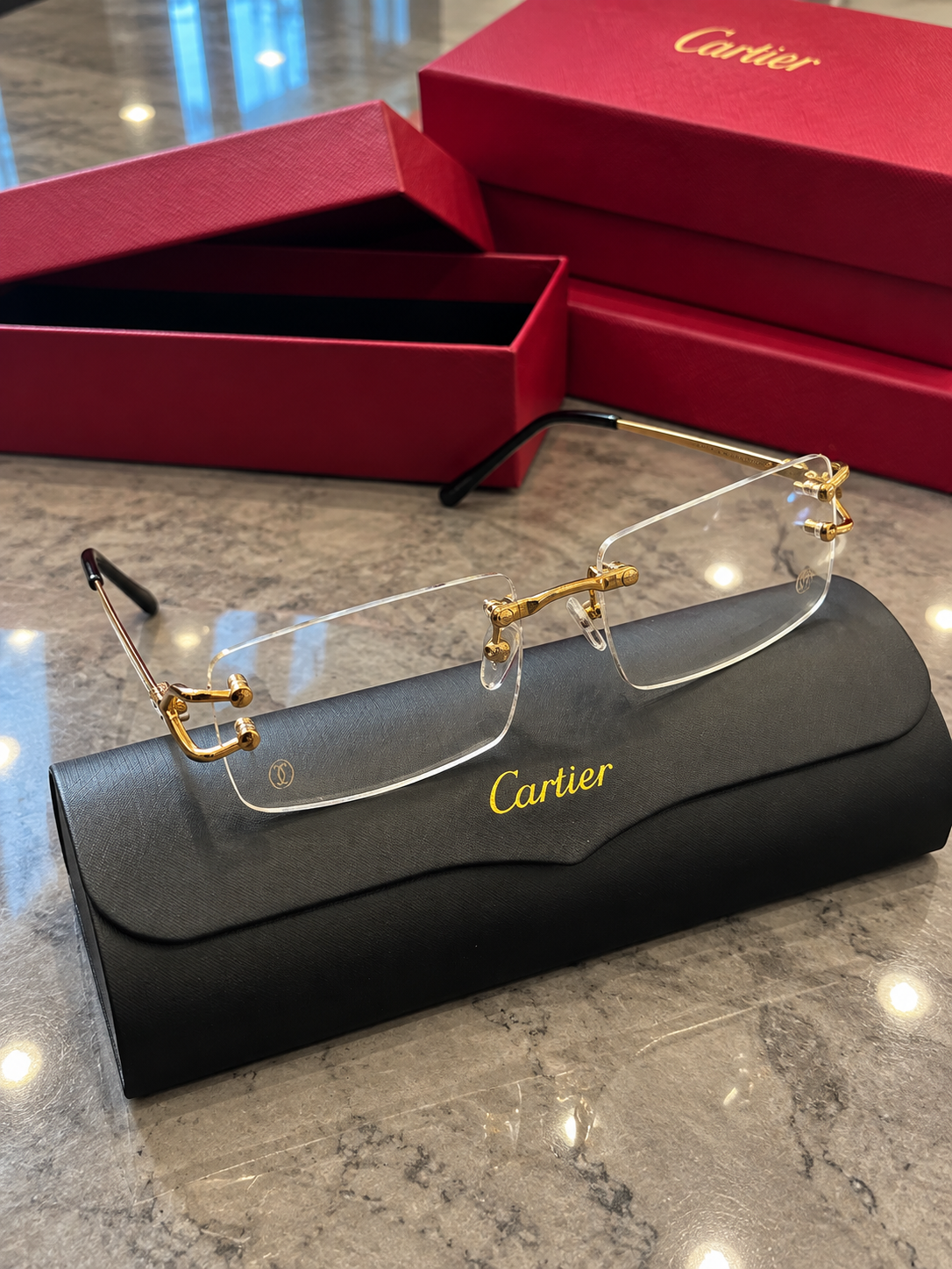 Cartier Clear Sunglasses