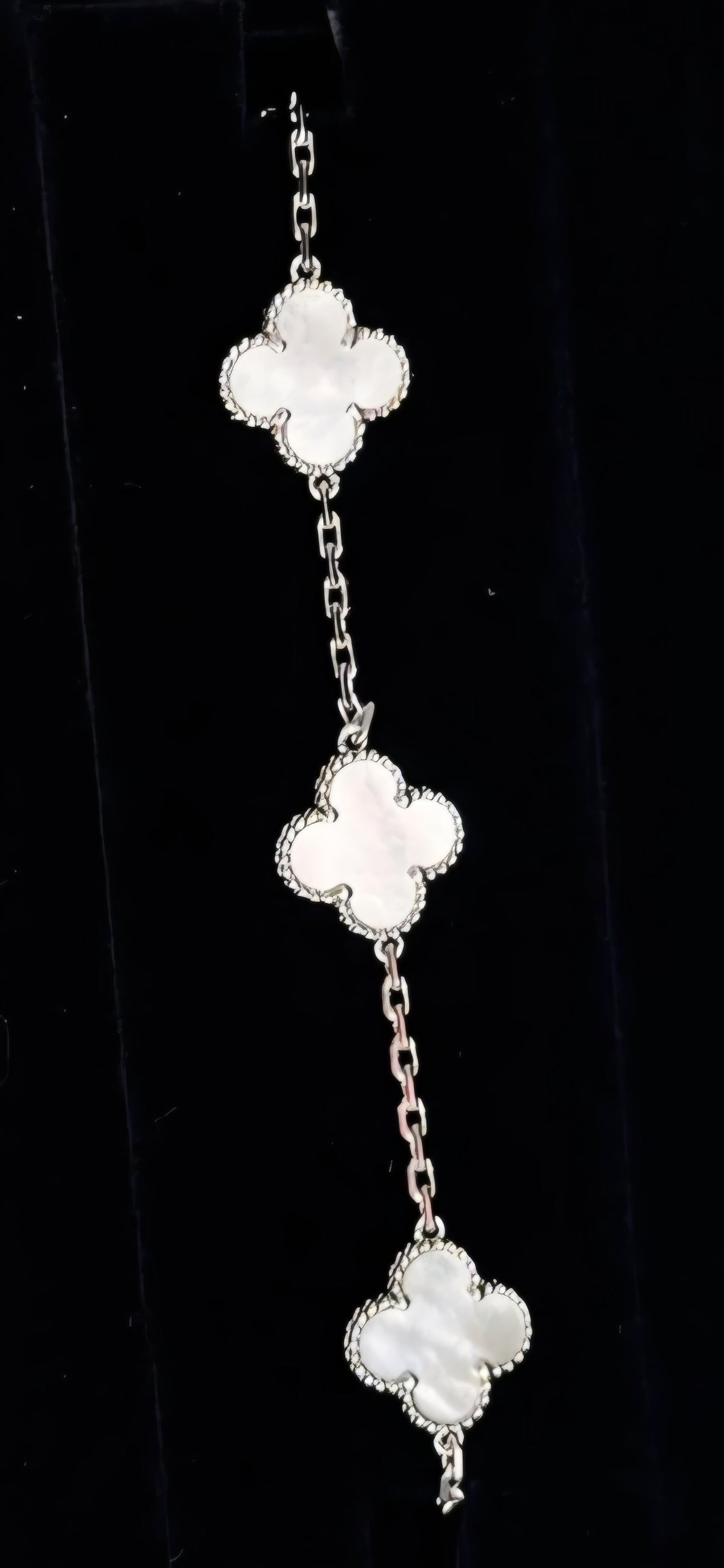 Van Cleef & Arpels Alhambra Bracelet – White Clover Silver Edition