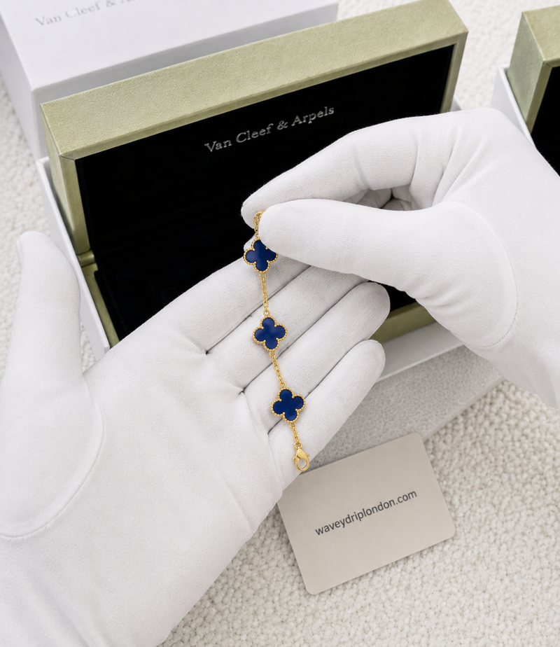 Van Cleef Bracelet Gold & Blue