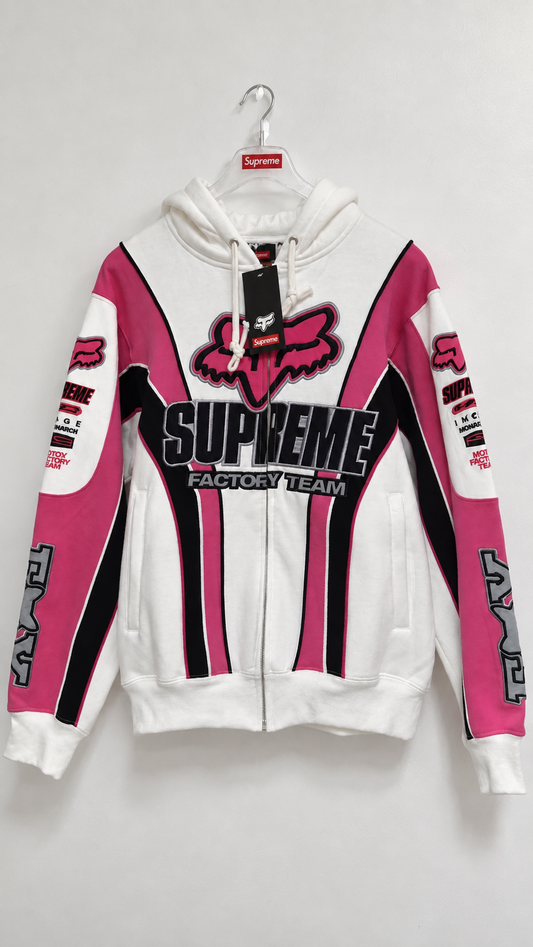Supreme Hoody Pink & White