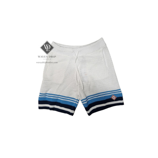 Casablanca Striped Knit Shorts