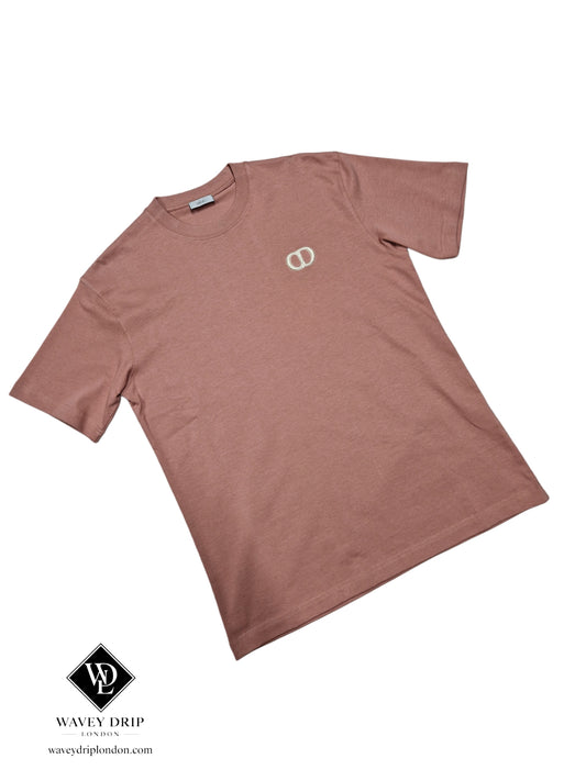 Christian Dior CD Logo Tshirt  - Rose Dust