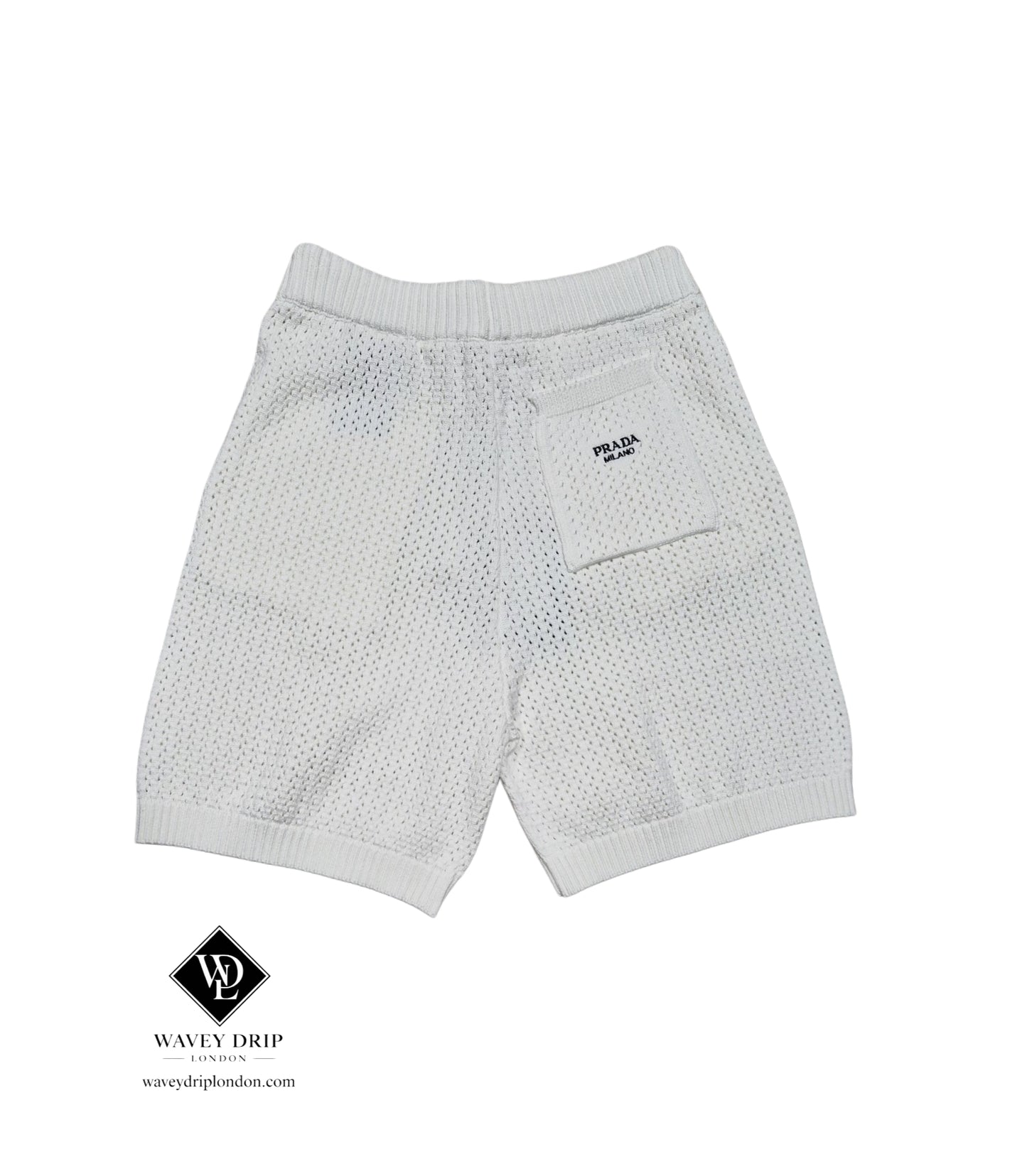 PRADA White Fine-Knit Two-Piece Set