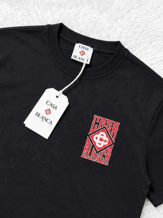 Casablanca Big Logo Tshirt- Black