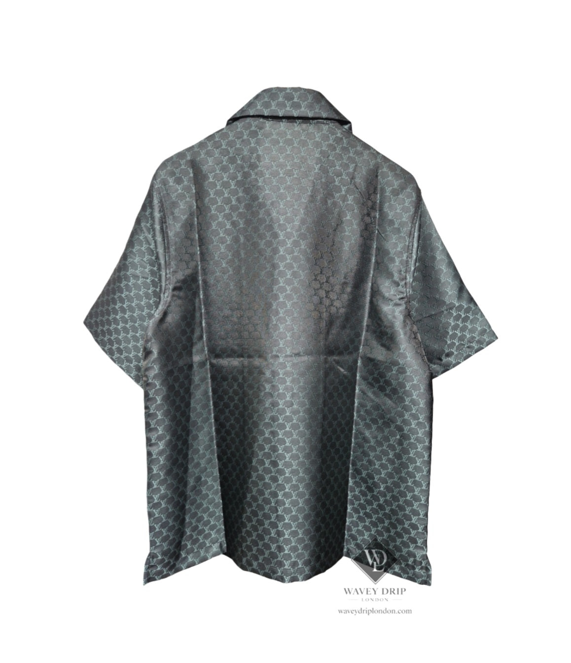 Louis Vuitton Monogram Silk Short Sleeve Shirt