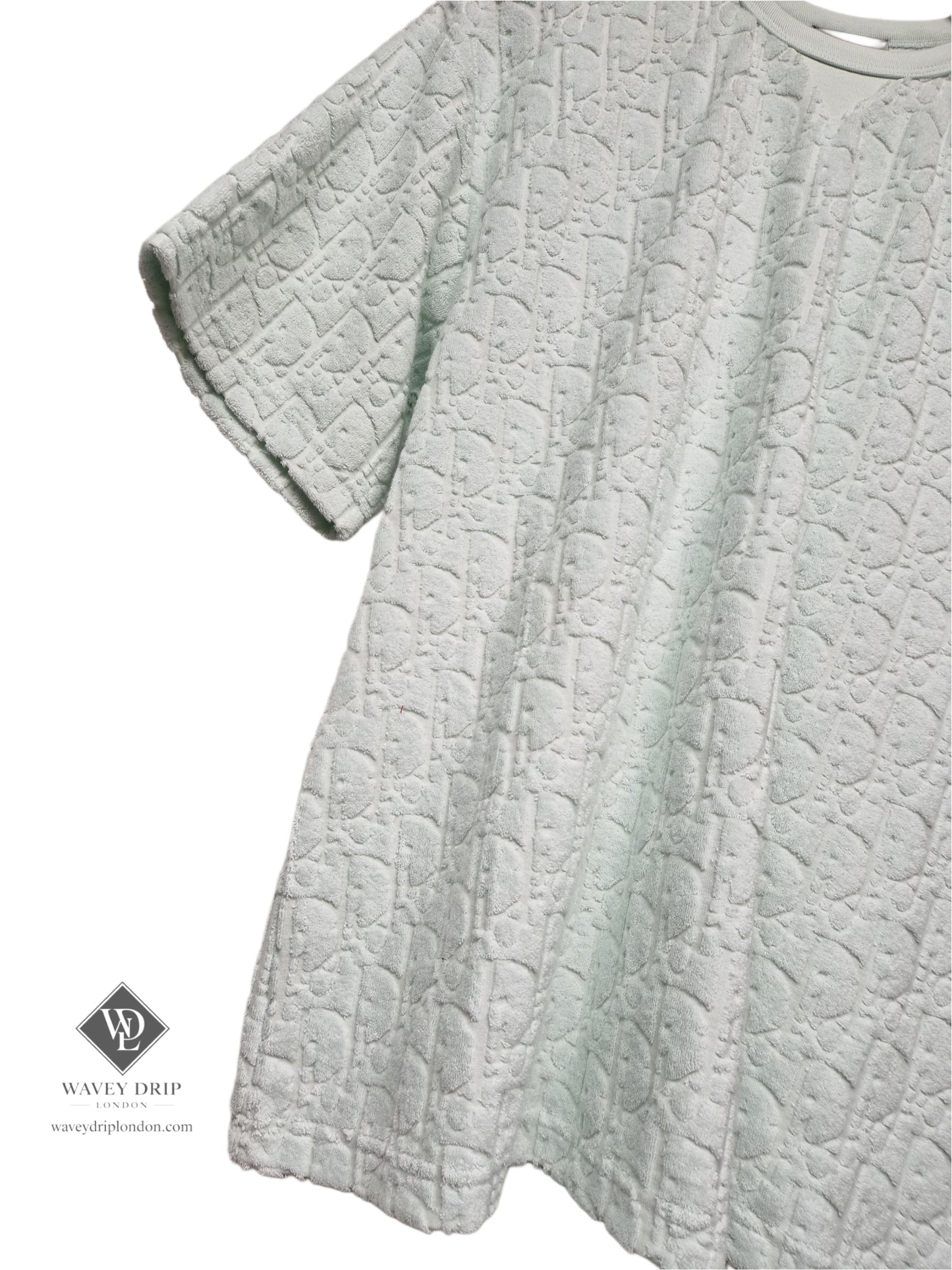 Christian Dior Jacquard Oblique Tshirt  - Mint Green