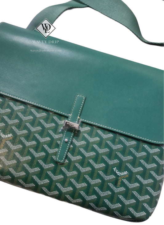 Goyard Coursier Messenger Bag - Emerald Green