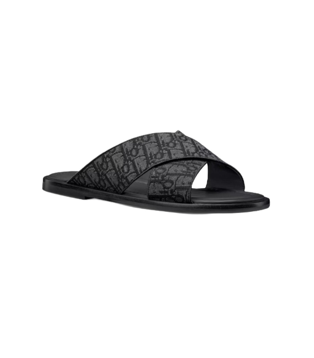 Christian Dior Oblique Sandals Black