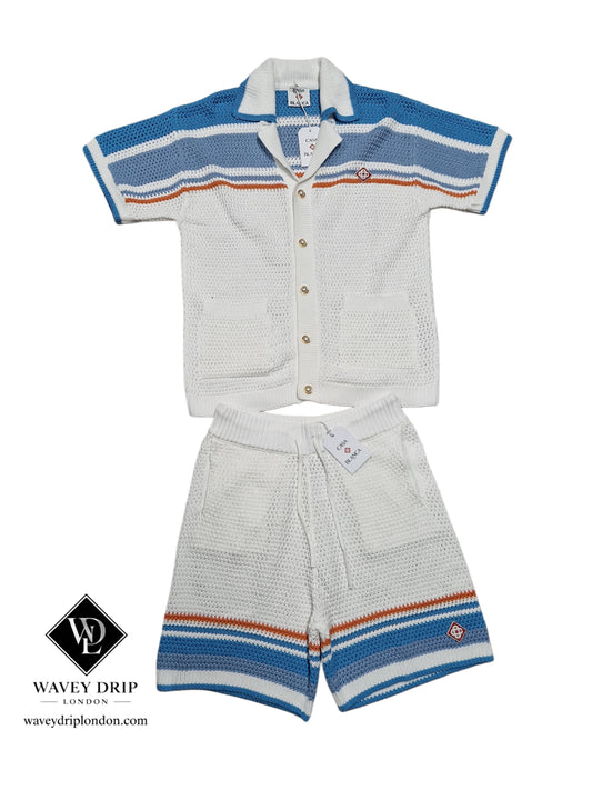 Casablanca Riviera Crochet Short Set