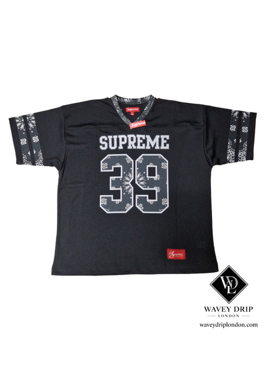 Supreme '39' Mesh Football Jersey – Black