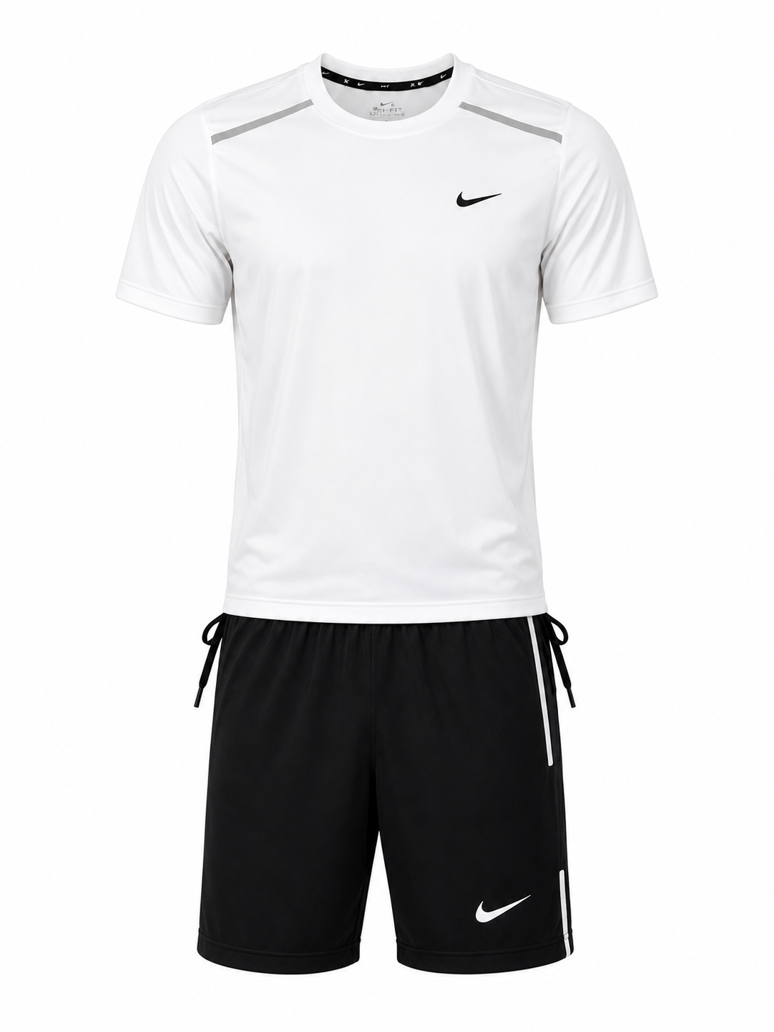 Nike Dri-FIT Performance Shorts Set - White & Black