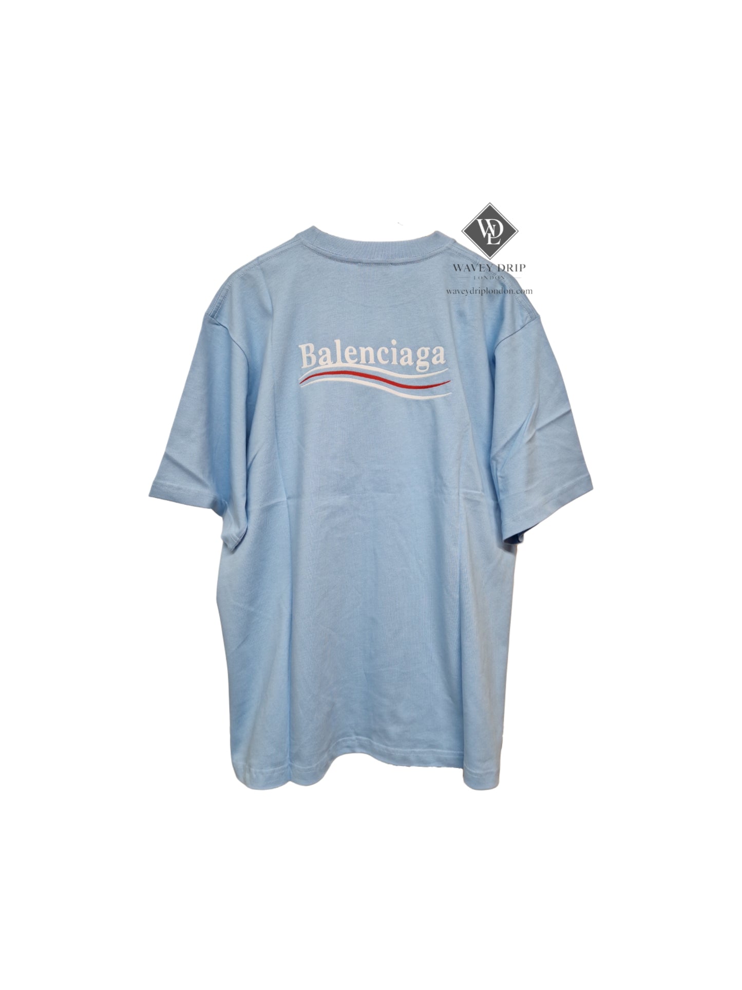 Balenciaga Campaign Heritage Tshirt- Baby Blue (XL)