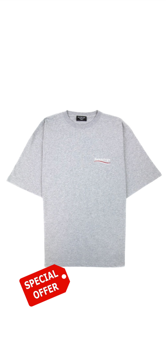 Balenciaga Political Campaign Tshirt-Grey