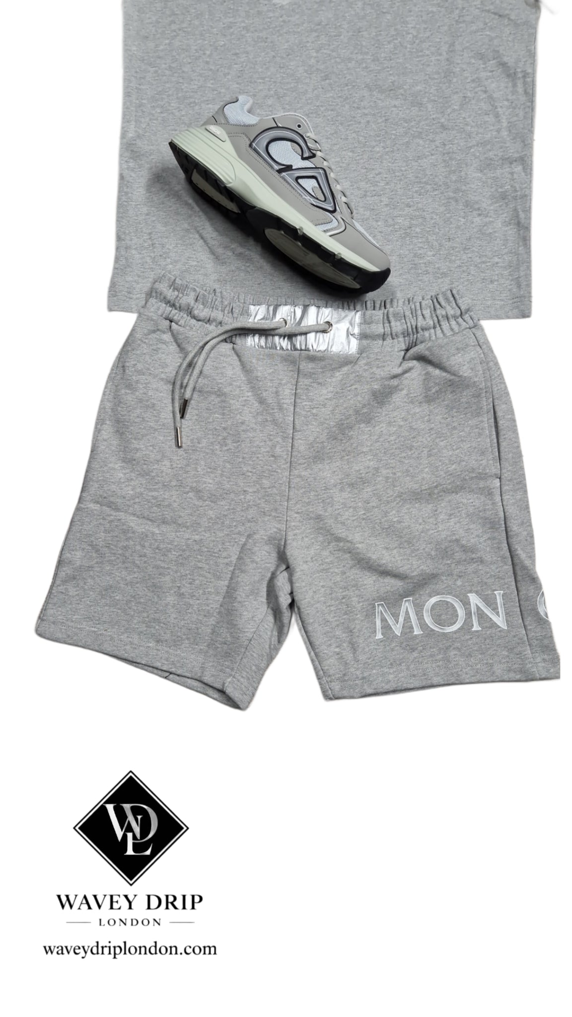 Moncler Signature Lounge Set in Slate Grey