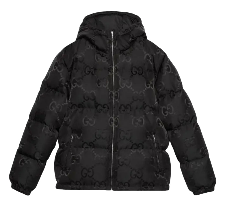 Double GG Interlocking Pattern Puffer Jacket