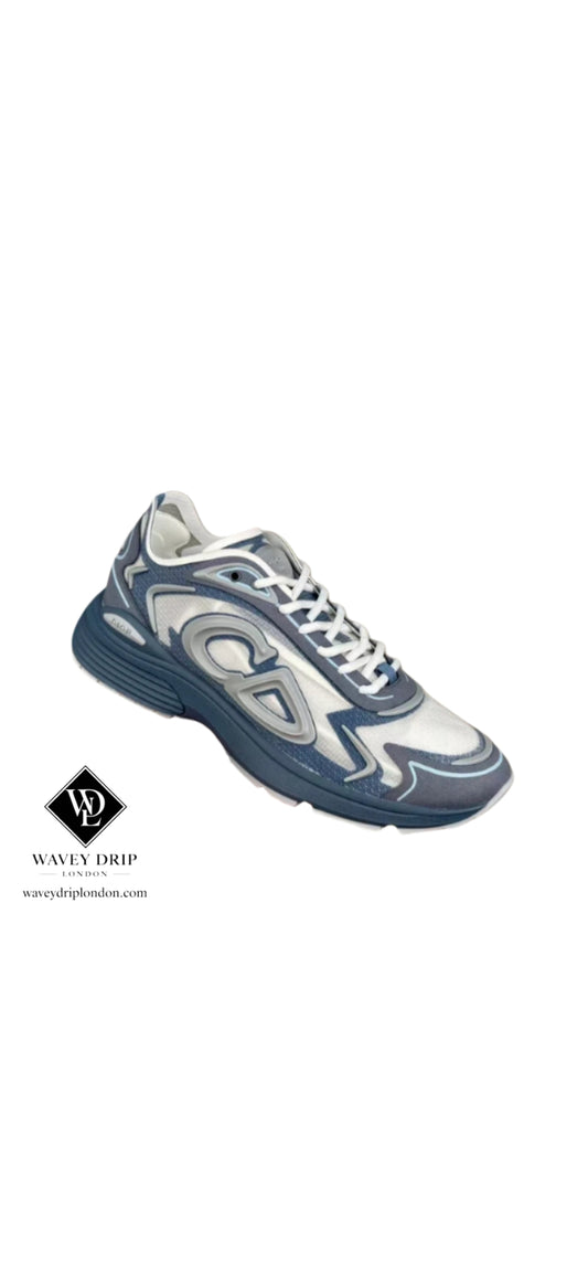 Christian Dior B30 Blue Silver Technical Runner