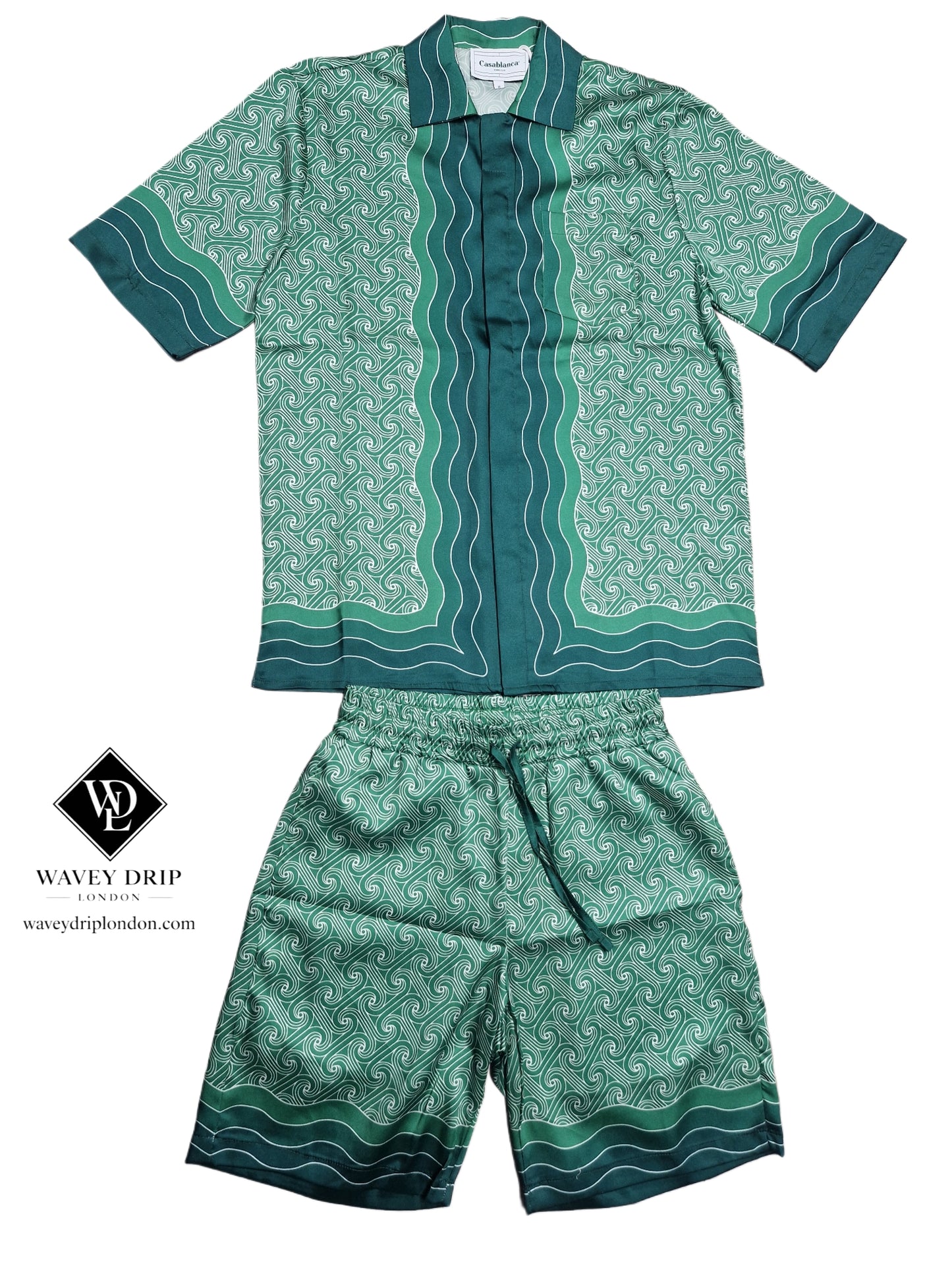 Casablanca Wave Pattern Short Set